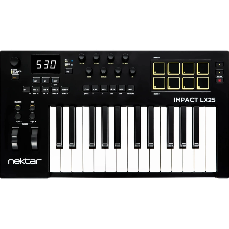 Купить midi-клавиатуру Nektar Impact LX25 MK3 в интернет-магазине