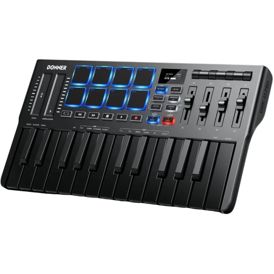 Фото №2 Midi-клавиатура Donner DMK-25 PRO