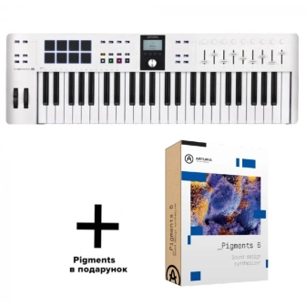 Фото Arturia KeyLab Essential 61 mk3 White + Arturia Pigments 6 Фото Arturia KeyLab Essential 61 mk3 White + Arturia Pigments 6