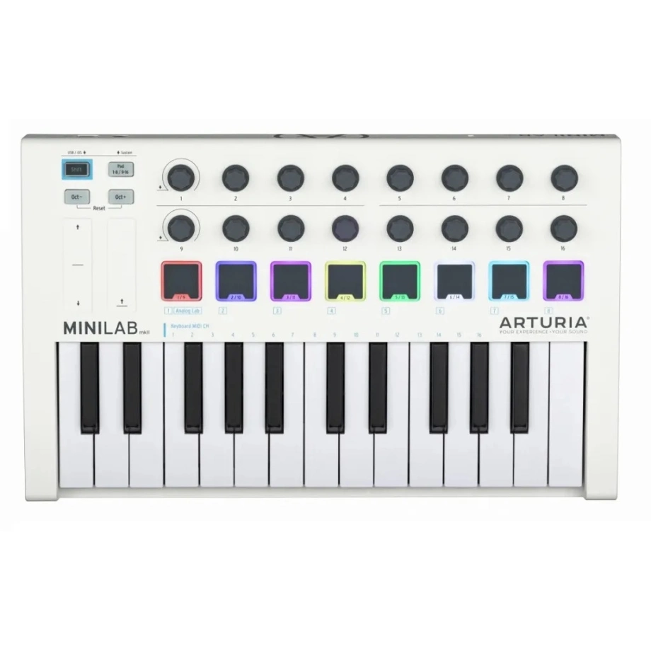 DTM・DAW ARTURIA MINILAB mk2 & Roland DP-10 Midi-клавіатура Arturia MiniLab MKII — купити в інтернет-магазині