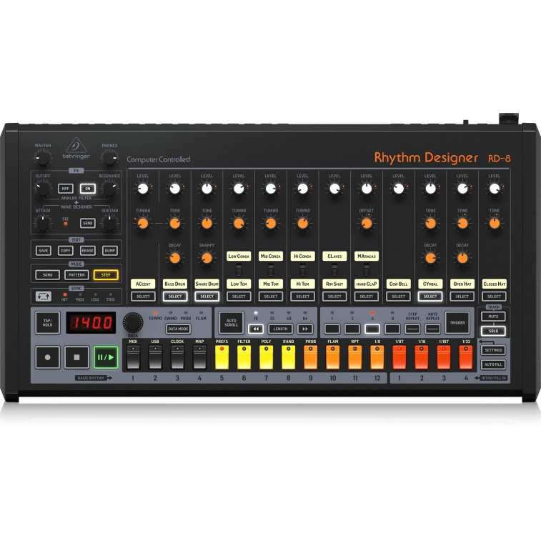 Фото №1 Drum-машина Behringer RD-8 MKII Фото №1 Drum-машина Behringer RD-8 MKII
