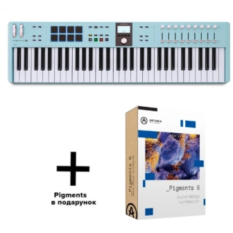 Фото Arturia KeyLab Essential 61 MK3 Aquamarine + Pigments 6 Фото Arturia KeyLab Essential 61 MK3 Aquamarine + Pigments 6