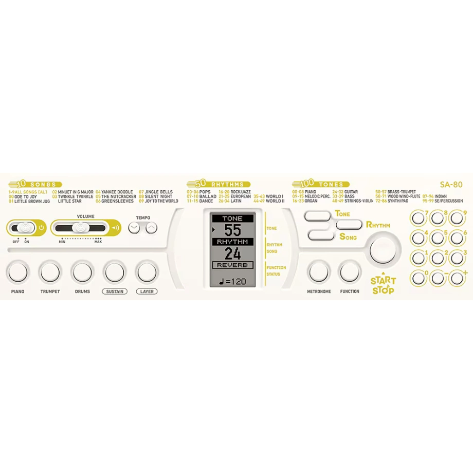 Фото №2 Цифровое пианино CASIO SA-80H7