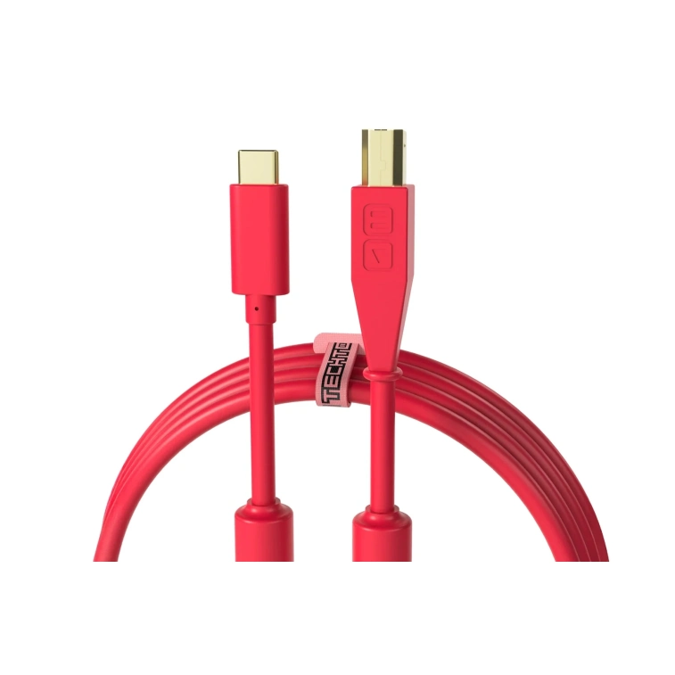 Фото №1 Комутація DJ Techtools Chroma Cables: USB-C to B Red Фото №1 Комутація DJ Techtools Chroma Cables: USB-C to B Red