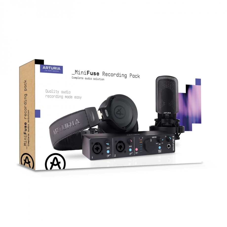 Фото №8 Решение для записи музыки и голоса Arturia MiniFuse Recording Pack Black