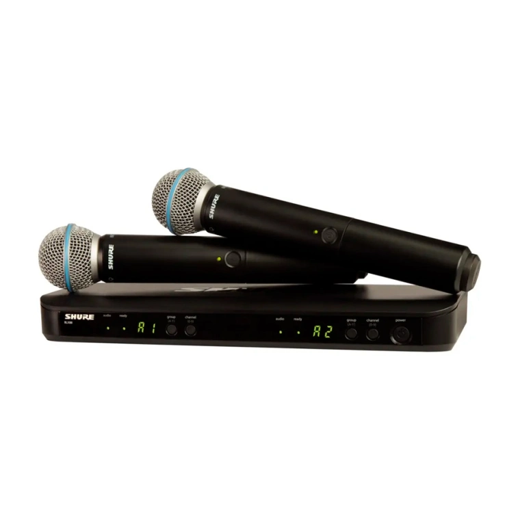 Фото №1 Бездротовий мікрофон SHURE BLX288E/PG58-S8