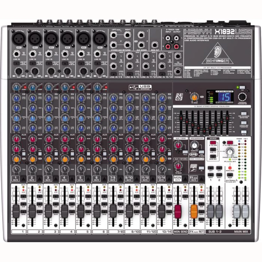 Купить микшерный пульт Behringer XENYX X1832USB в интернет