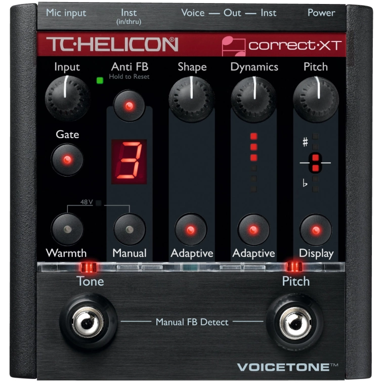 Фото №1 Процесор ефектів TC-Helicon VoiceTone Correct XT