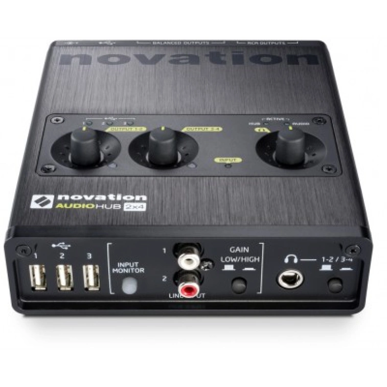 Фото №1 Звуковая карта Novation Audiohub 2х4 Фото №1 Звуковая карта Novation Audiohub 2х4