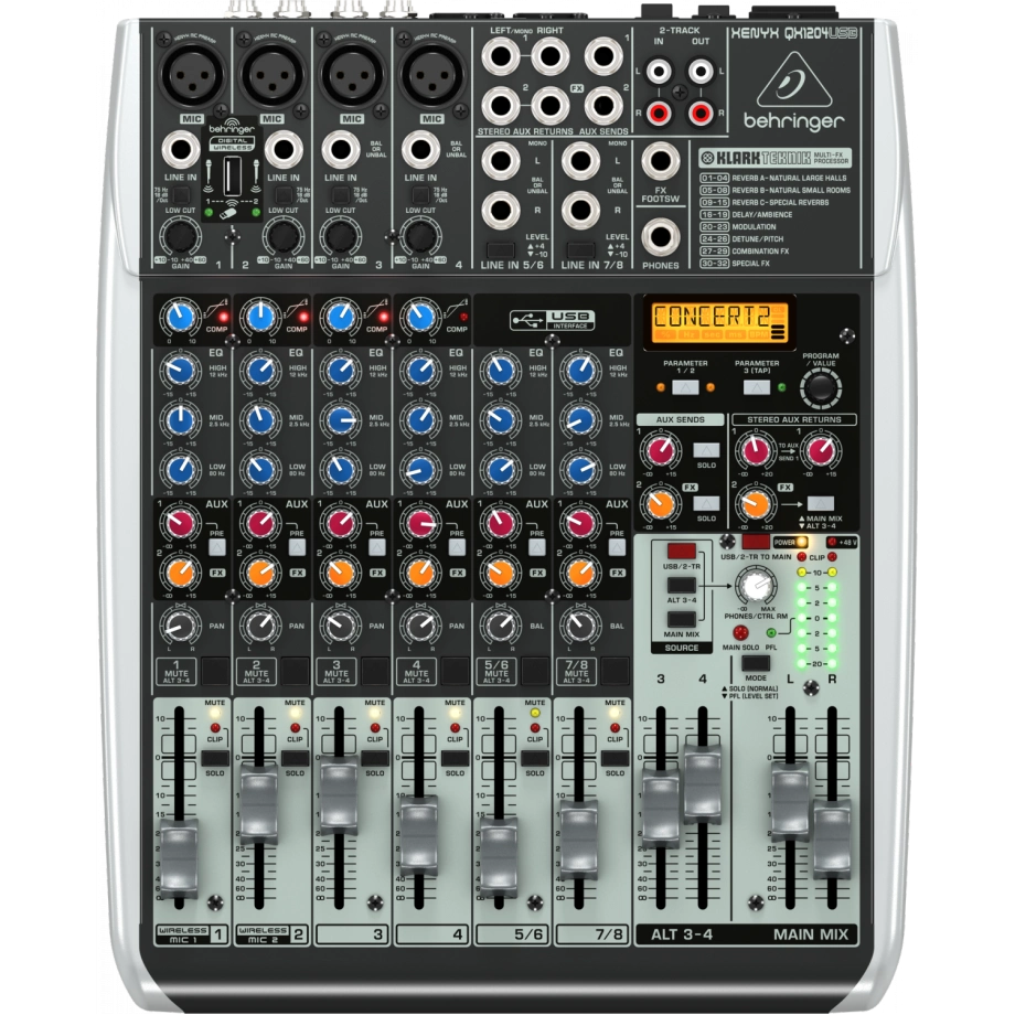 Купить микшерный пульт Behringer XENYX QX1204USB в интернет