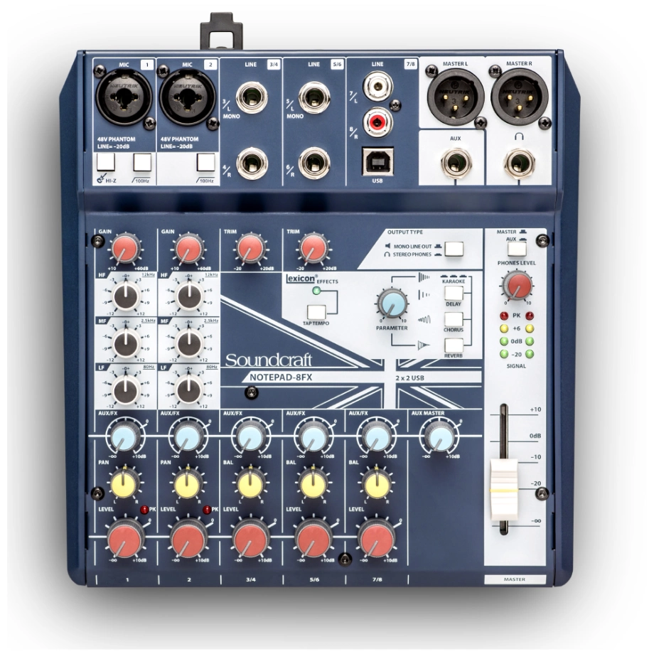 Мікшерний пульт Soundcraft Notepad-8fx — купити в інтернет