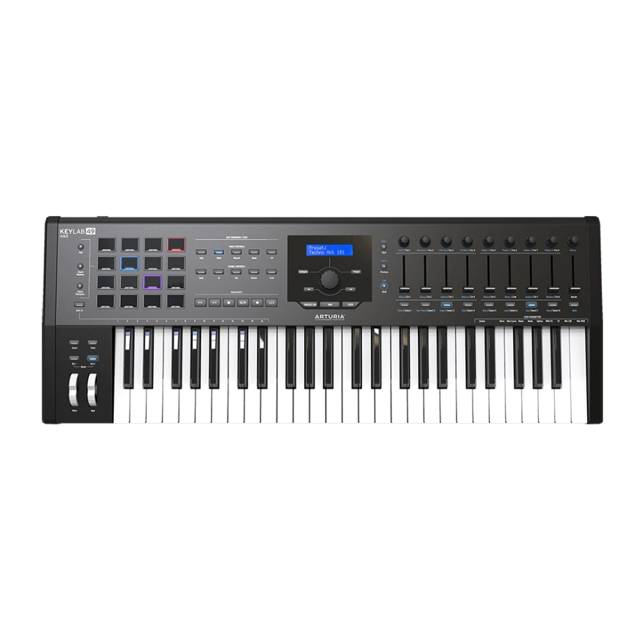 ARTURIA KEYLAB 49 mkII MIDIキーボード Купить midi-клавиатуру Arturia KeyLab 49 MKII Black в интернет