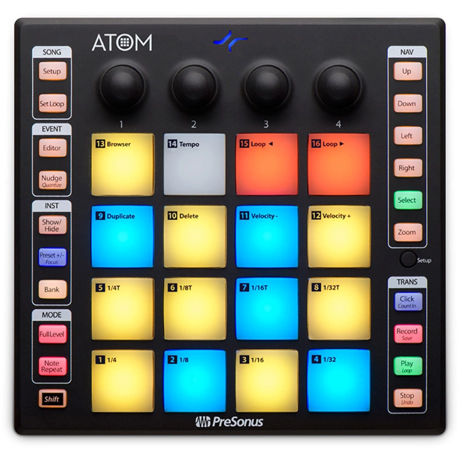 PreSonus ATOM MIDIコントローラー DJ-контролер Presonus ATOM — купити в інтернет-магазині PRODJ