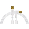 Комутація DJ Techtools Chroma Cables USB-A White (angled)