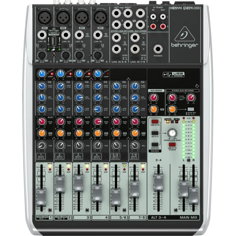 Мікшерний пульт Behringer Xenyx Q 1204 USB