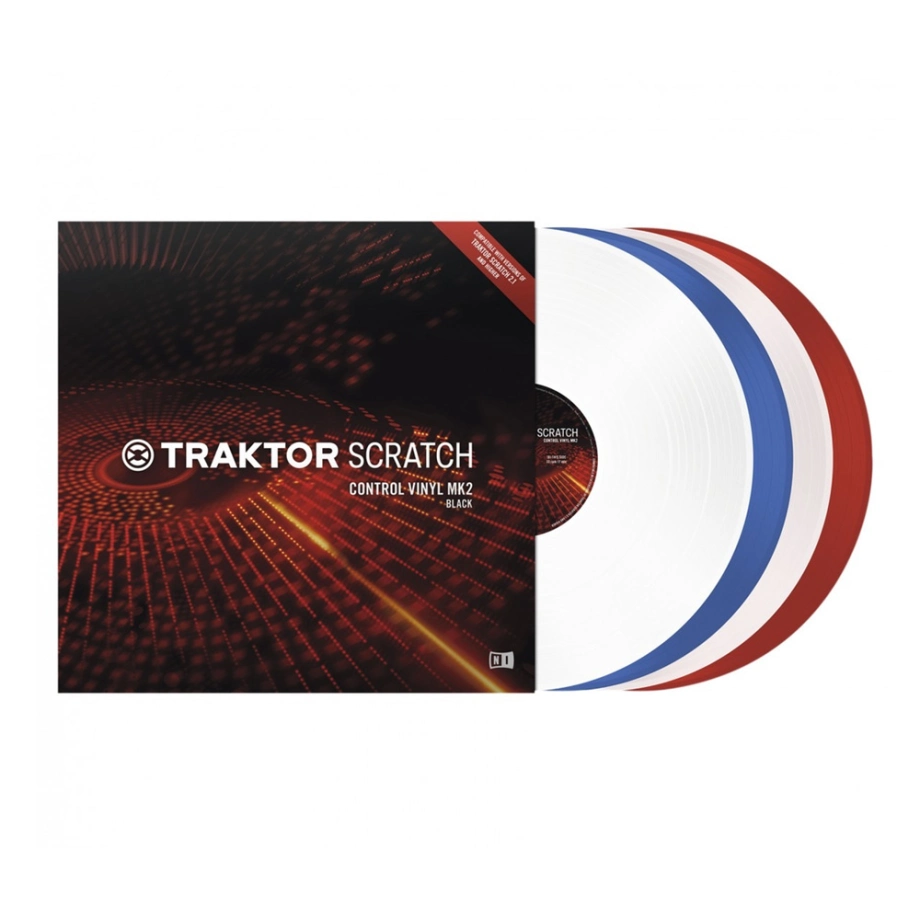 TRAKTOR SCRATCH A6 CONTROL VINYL+CD ID付き Платівки з тайм-кодом Native Instruments Traktor Scratch Pro