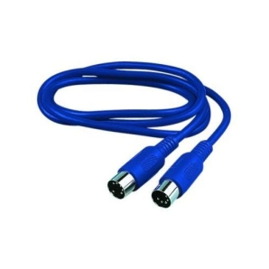 Фото Reloop MIDI cable 3.0 m blue Фото Reloop MIDI cable 3.0 m blue