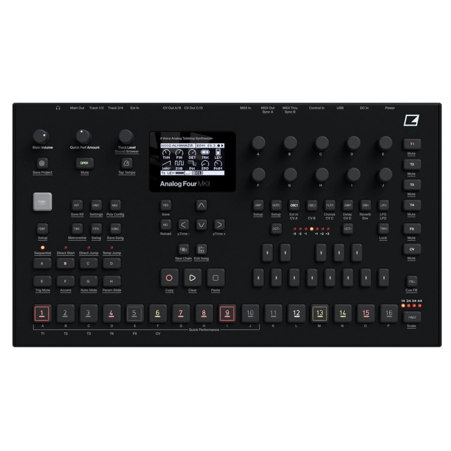 Синтезатор і робоча станція Elektron Analog Four MKII Black