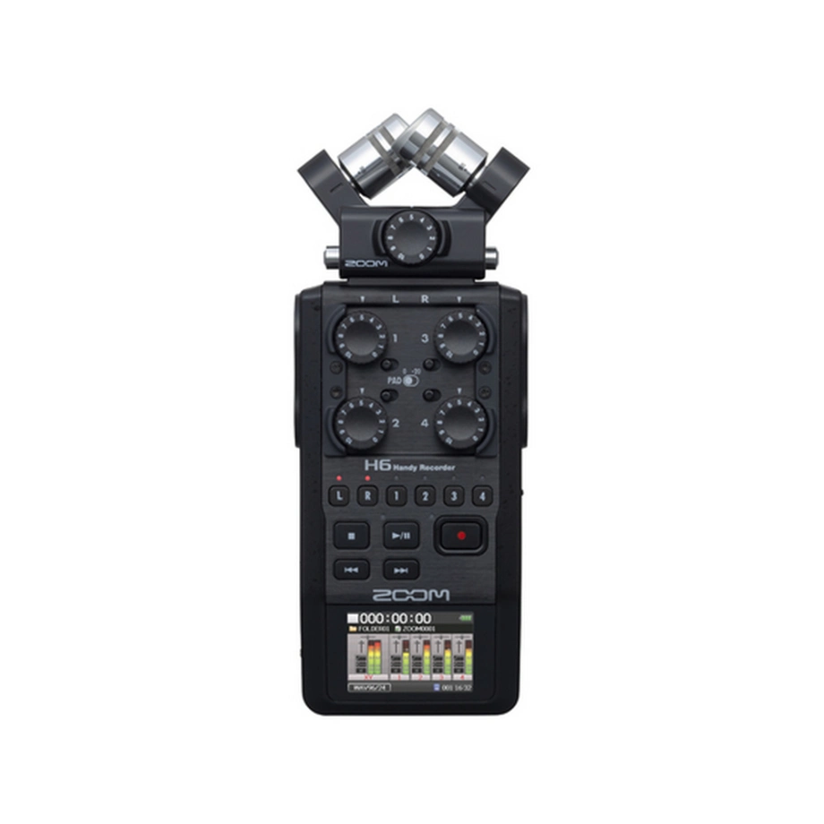 配信機器・PA機器・レコーディング機器 H6/BLK(Handy Recorder) Рекордер, аудіоконвертор Zoom H6 BLK — купити в інтернет-магазині