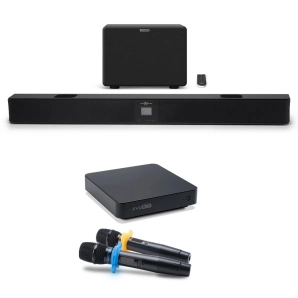 Фото Studio Evolution EVOBOX Plus Black с микрофонами SE 200D и саундбаром EvoSound Bar Фото Studio Evolution EVOBOX Plus Black с микрофонами SE 200D и саундбаром EvoSound Bar