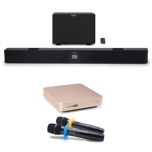 Фото Studio Evolution EVOBOX Plus Gold с микрофонами SE 200D и саундбаром EvoSound Bar Фото Studio Evolution EVOBOX Plus Gold с микрофонами SE 200D и саундбаром EvoSound Bar