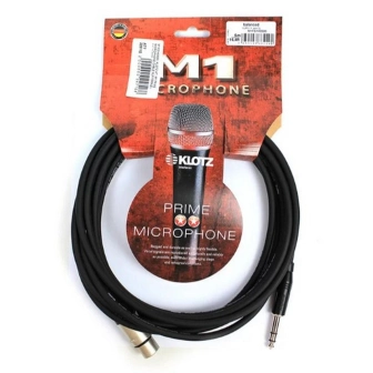 KLOTZ M1 PRIME MICROPHONE CABLE XLR FEMALE - BALANCED JACK 5 M