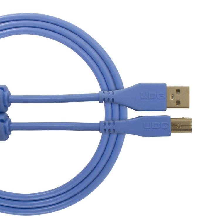 Коммутация UDG Ultimate Audio Cable USB 2.0 A-B Blue Straight 1m