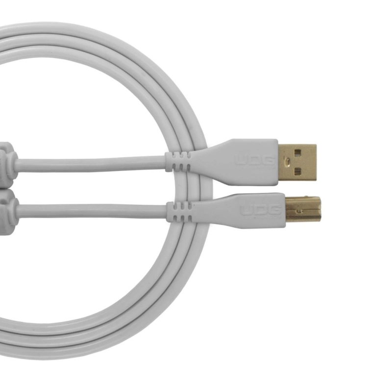 Комутація UDG Ultimate Audio Cable USB 2.0 A-B White Straight 1m