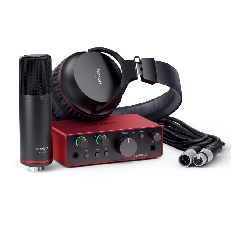 Рішення для запису музики та голосу Focusrite Scarlett Solo Studio 4th Gen