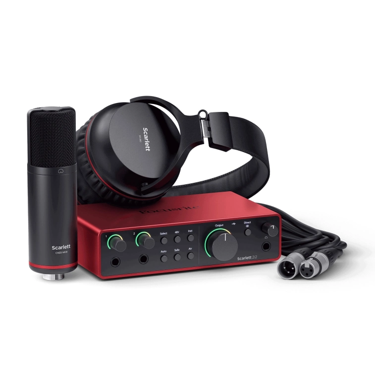 Рішення для запису музики та голосу Focusrite Scarlett 2i2 Studio 4th Gen