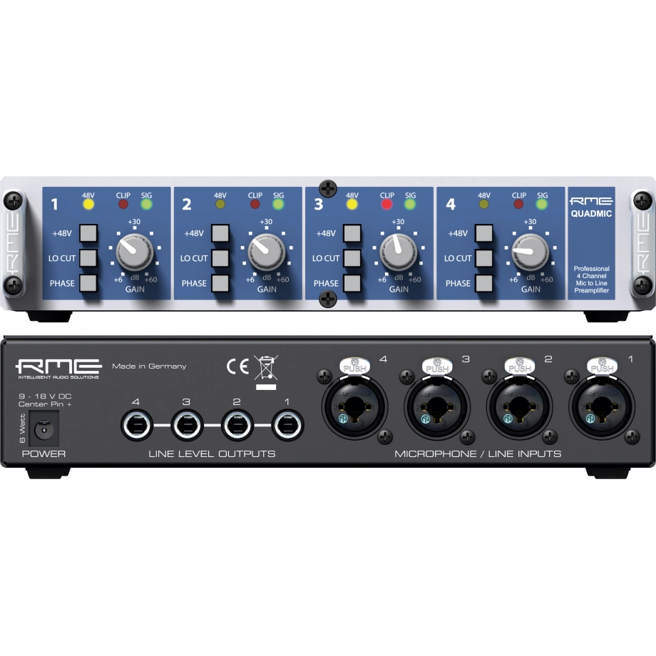 RME マイクプリアンプ QuadMic II Купить предусилитель RME QuadMic II в интернет-магазине PRODJ по