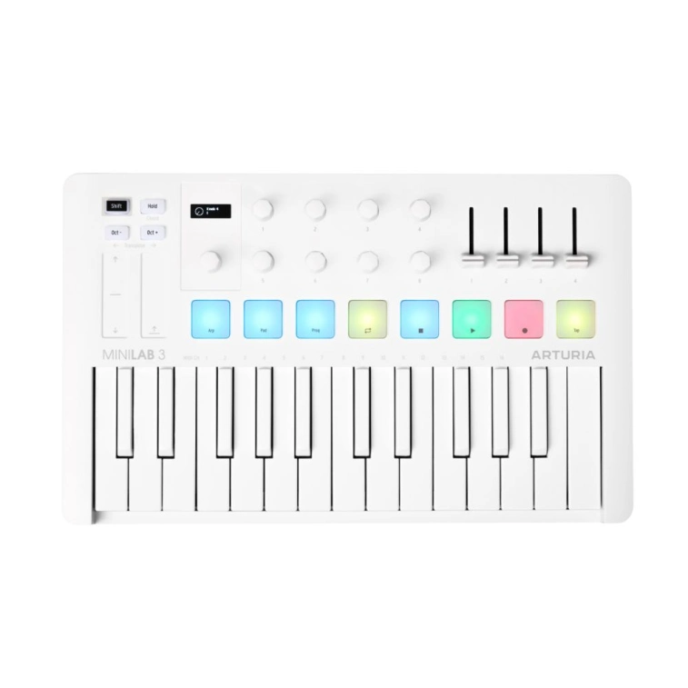 Midi-клавіатура Arturia MiniLab 3 Alpine White Special Edition