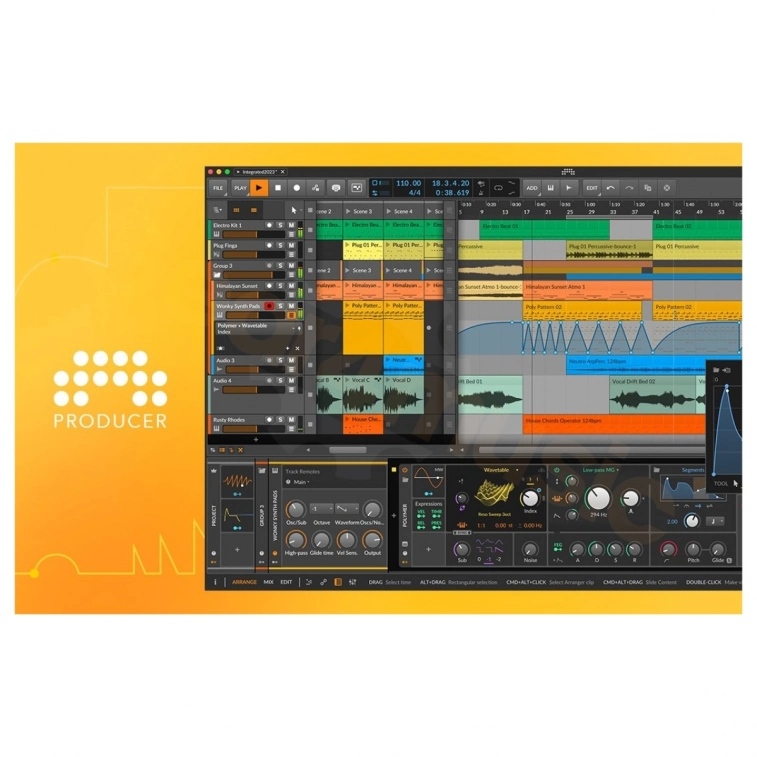 Програма для створення музики Bitwig Studio Producer