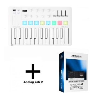 Фото Arturia MiniLab 3 Alpine White + Arturia Analog Lab V Фото Arturia MiniLab 3 Alpine White + Arturia Analog Lab V