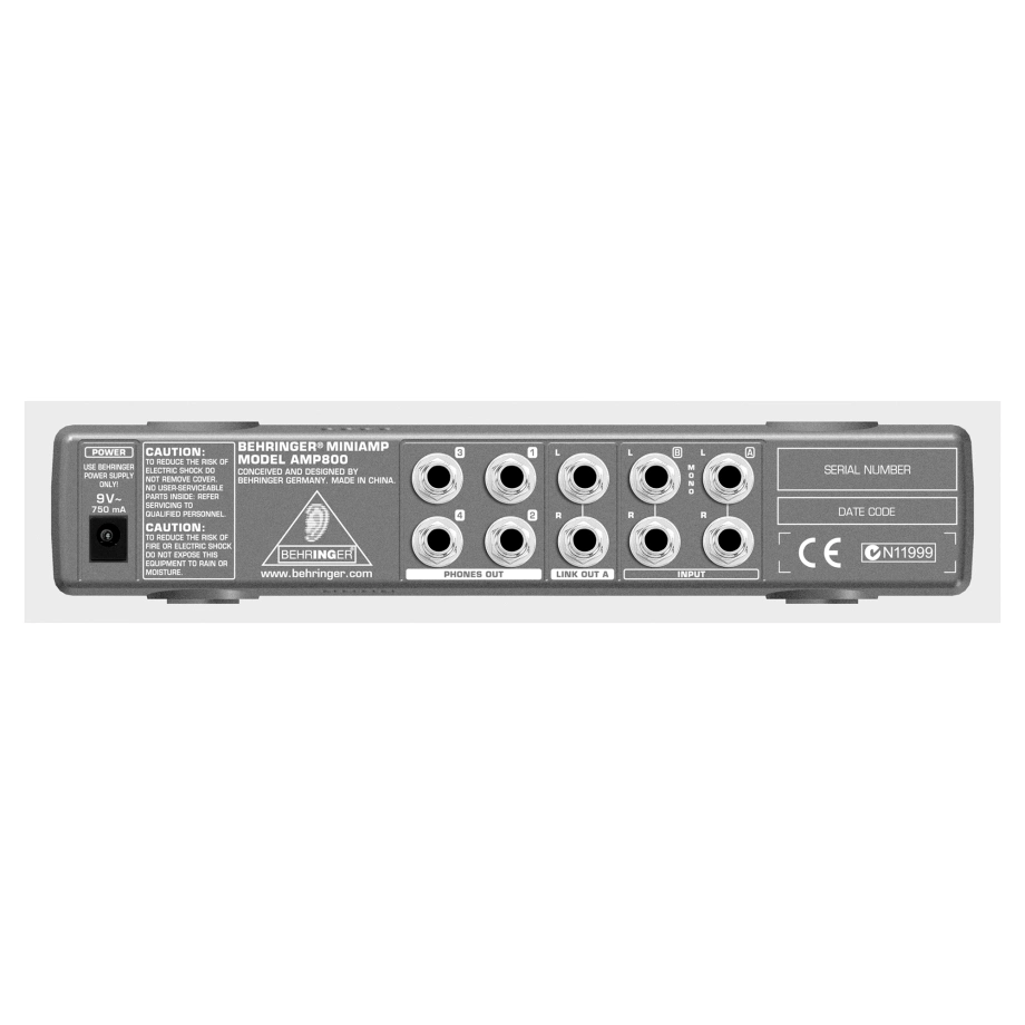 Фото №2 Усилитель для наушников Behringer AMP800
