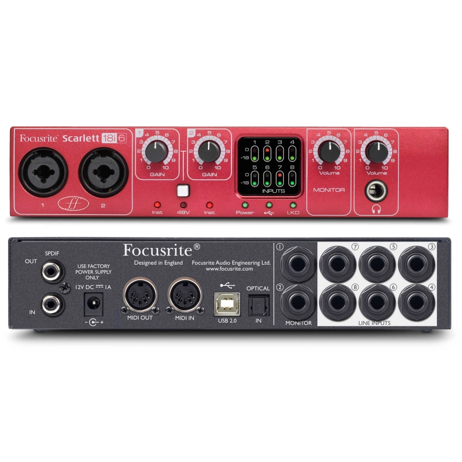 Купить звуковую карту Focusrite Scarlett 18i6 в интернет-магазине