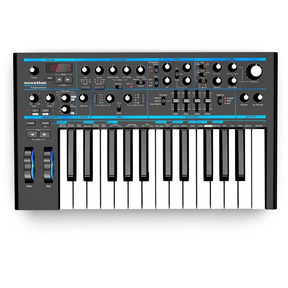鍵盤楽器 novation bass station Купить синтезатор и рабочую станцию Novation Bass Station II в
