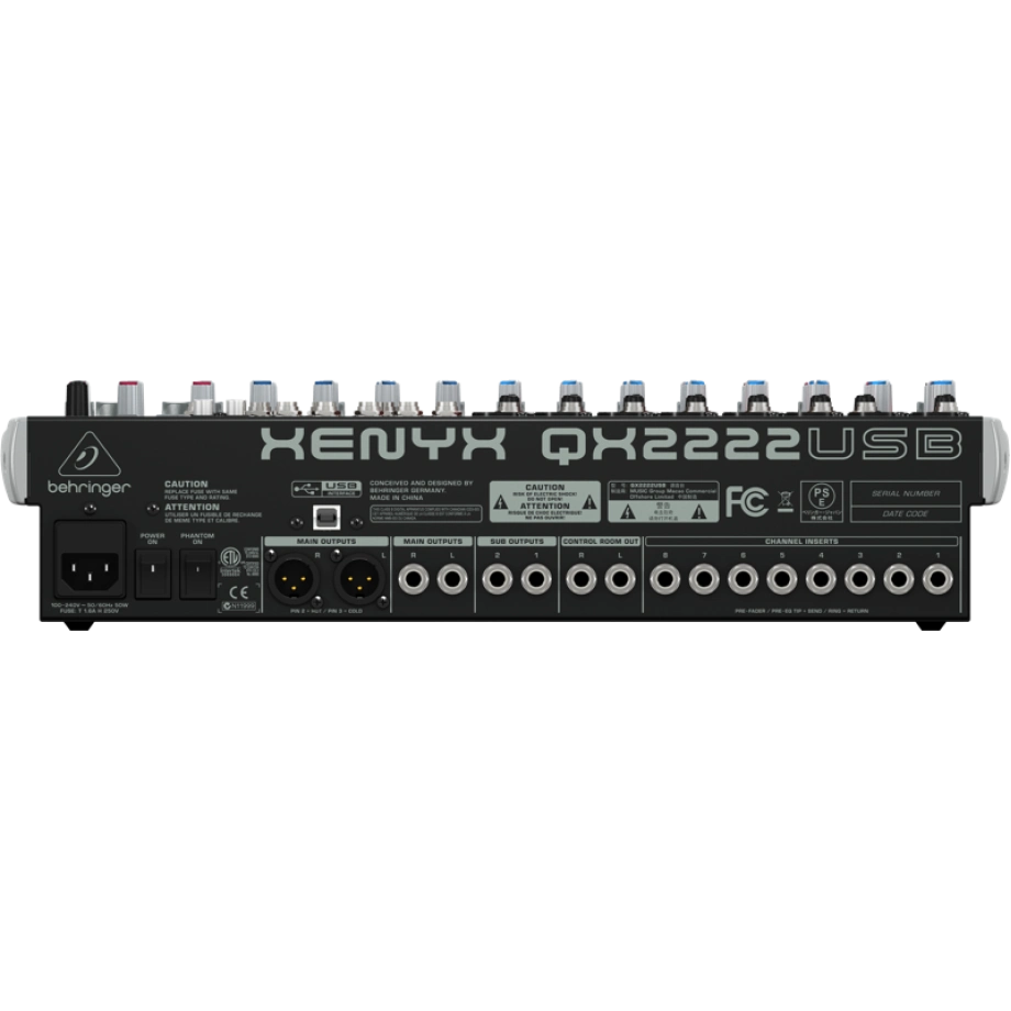 Мікшерний пульт Behringer Xenyx QX 2222 USB — купити в інтернет