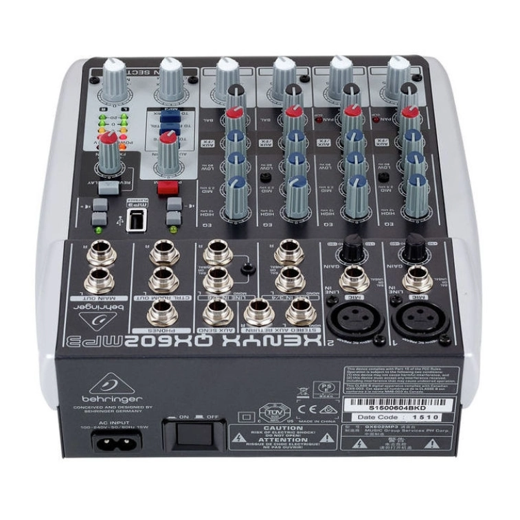 Купить микшерный пульт Behringer XENYX QX602MP3 в интернет