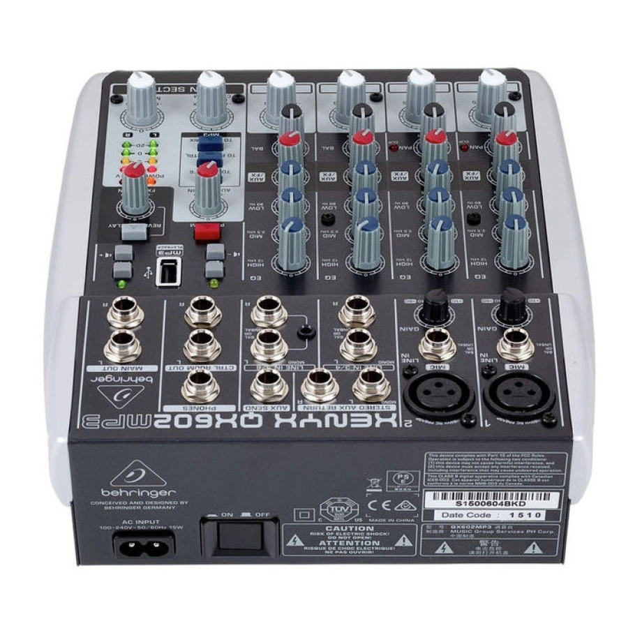Купить микшерный пульт Behringer XENYX QX602MP3 в интернет