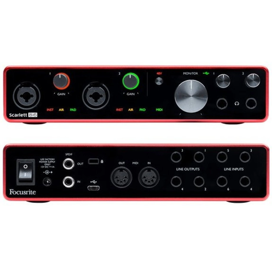 Focusrite Scarlett 8i6 3rd Gen. Звуковую карту Focusrite Scarlett