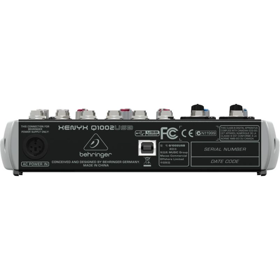 Фото №2 Мікшерний пульт Behringer Xenyx Q 1002 USB