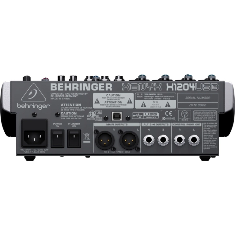 Купить микшерный пульт Behringer Xenyx X 1204 USB в интернет