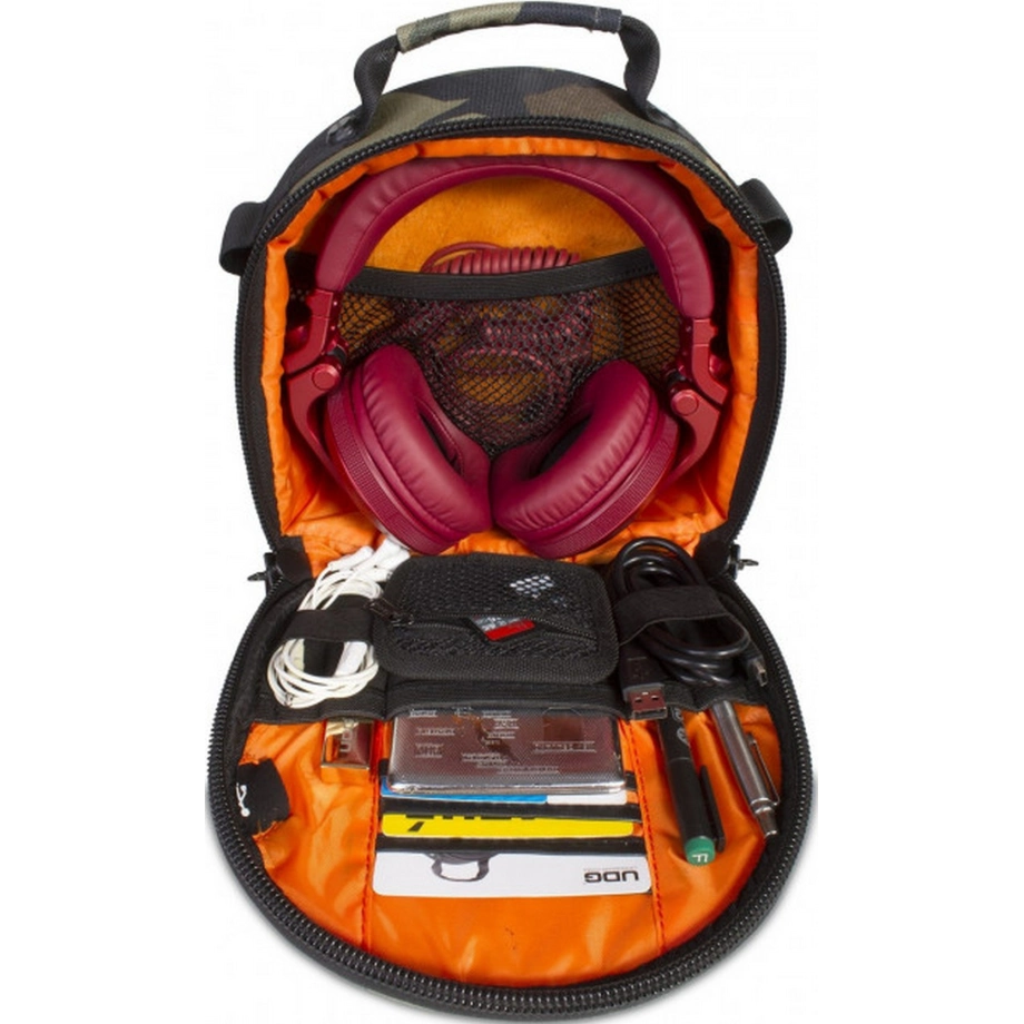 Фото №2 Сумка для навушників UDG Ultimate DIGI Headphone Bag Black Camo Orange Inside