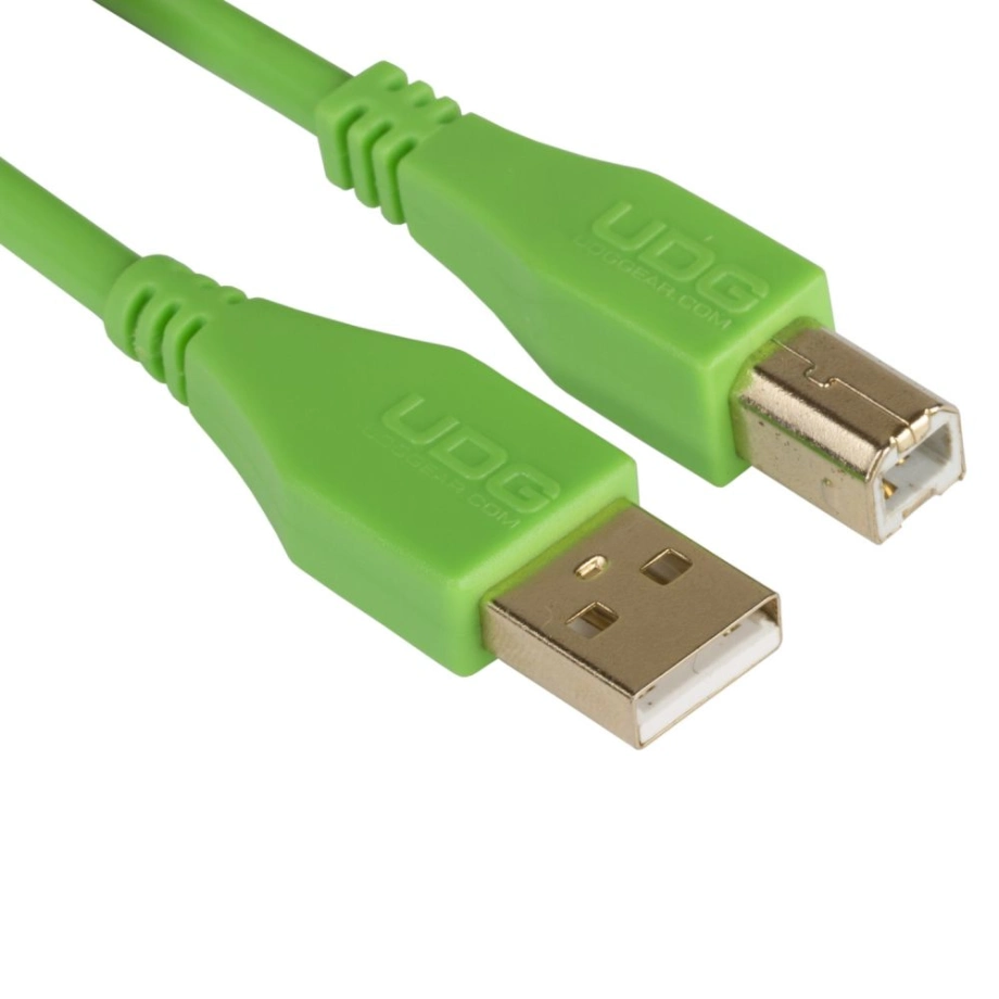 Фото №2 Коммутация UDG Ultimate Audio Cable USB 2.0 A-B Green Straight 1m