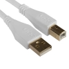 Комутація UDG Ultimate Audio Cable USB 2.0 A-B White Straight 1m