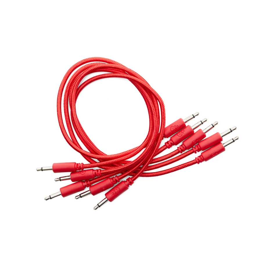 Фото №2 Коммутация Erica Synths Braided Eurorack Patch Cables 20cm (5 pcs) Red