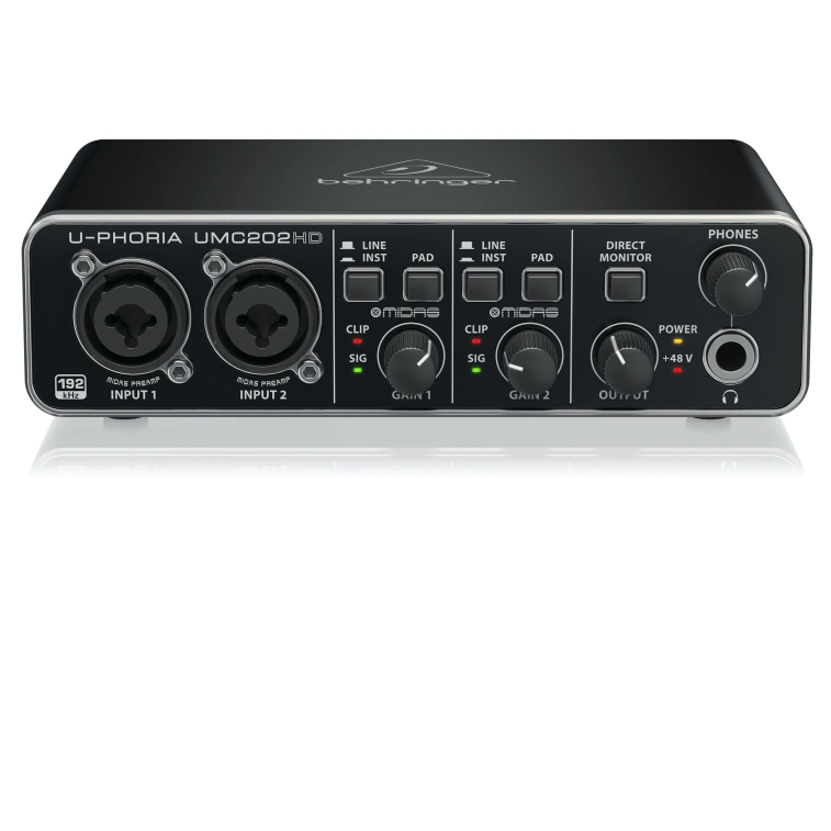 Купить звуковую карту Behringer UMC202HD в интернет-магазине PRODJ