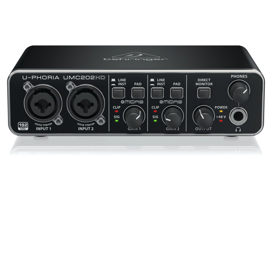 Купить звуковую карту Behringer UMC202HD в интернет-магазине PRODJ