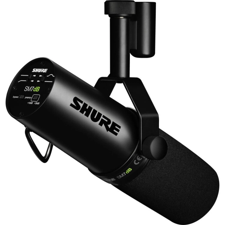 Shure SM7dB — студийный микрофон со встроенным предусилителем для